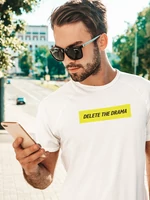 Kép 1/2 - delete-the-drama-ferfi-feher-polo