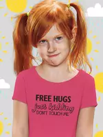Kép 2/5 - free-hugs-gyerek-rozsaszin-polo