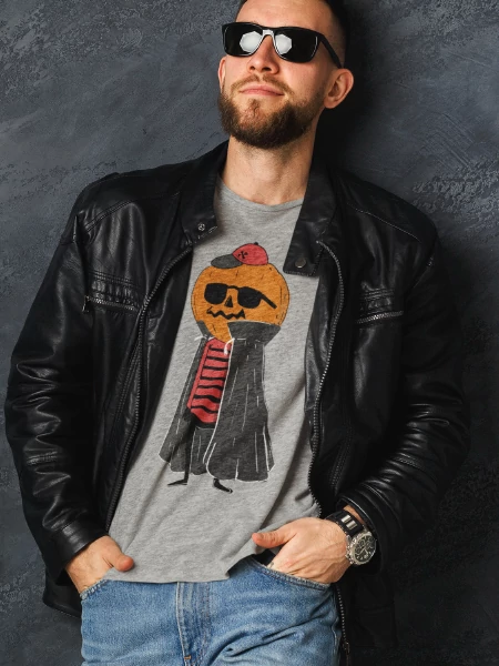 halloween-lazatokfej-ferfi-szurke-polo