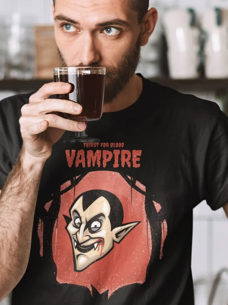 halloween-vampir-ferfi-fekete-polo