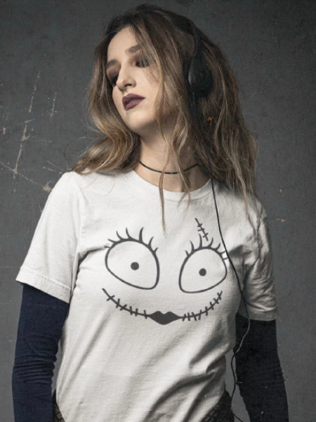 halloween-Jack&amp;Sally-noi-feher-polo