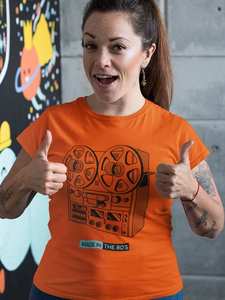 retroaudio-noi-narancssarga-polo