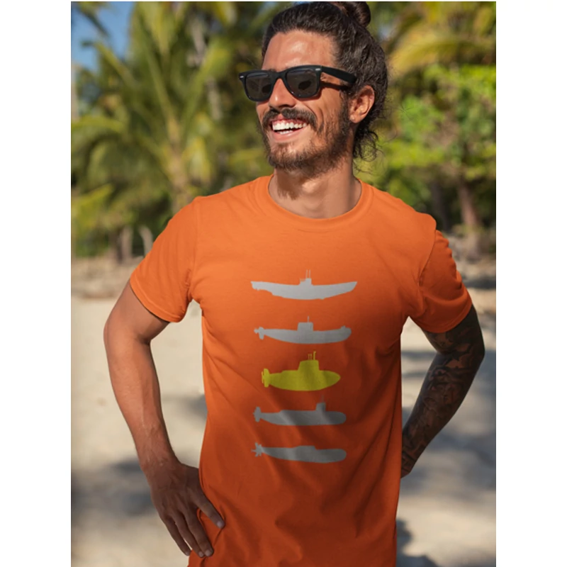 yellow-submarine-ferfi-narancssarga-polo