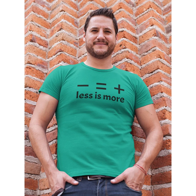 less is more-ferfi-turkisz-polo